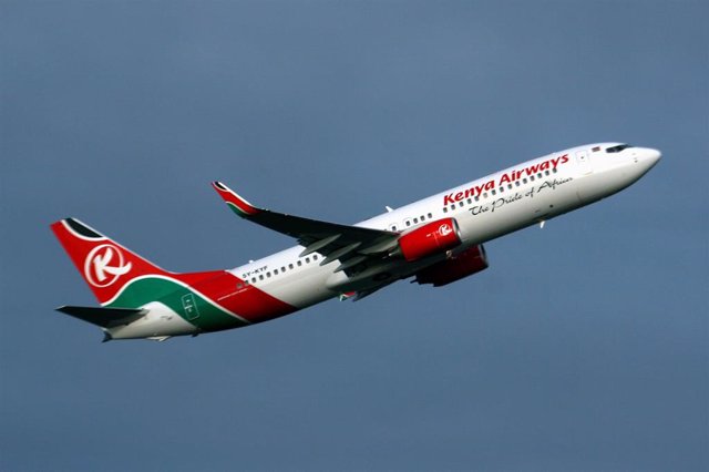 Archivo - Avión de Kenya Airways (Imagen de archivo)