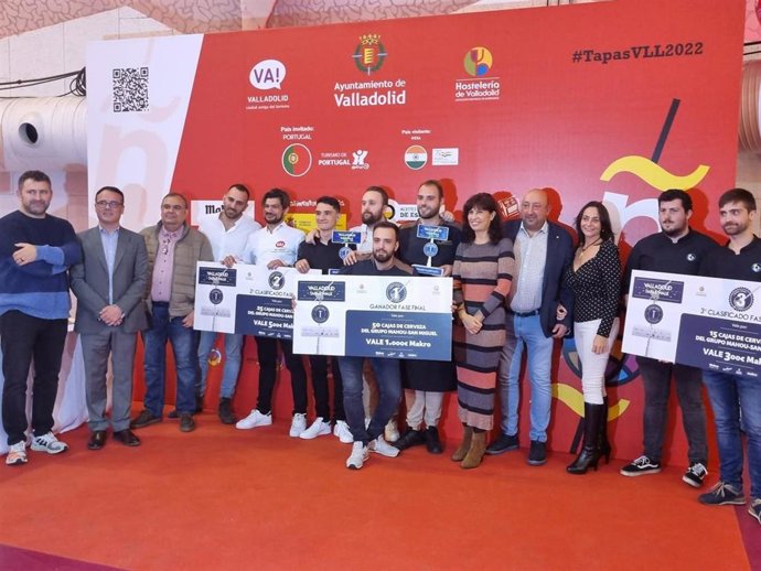 Vencedores del concurso de tapas por barrios de Valladolid.