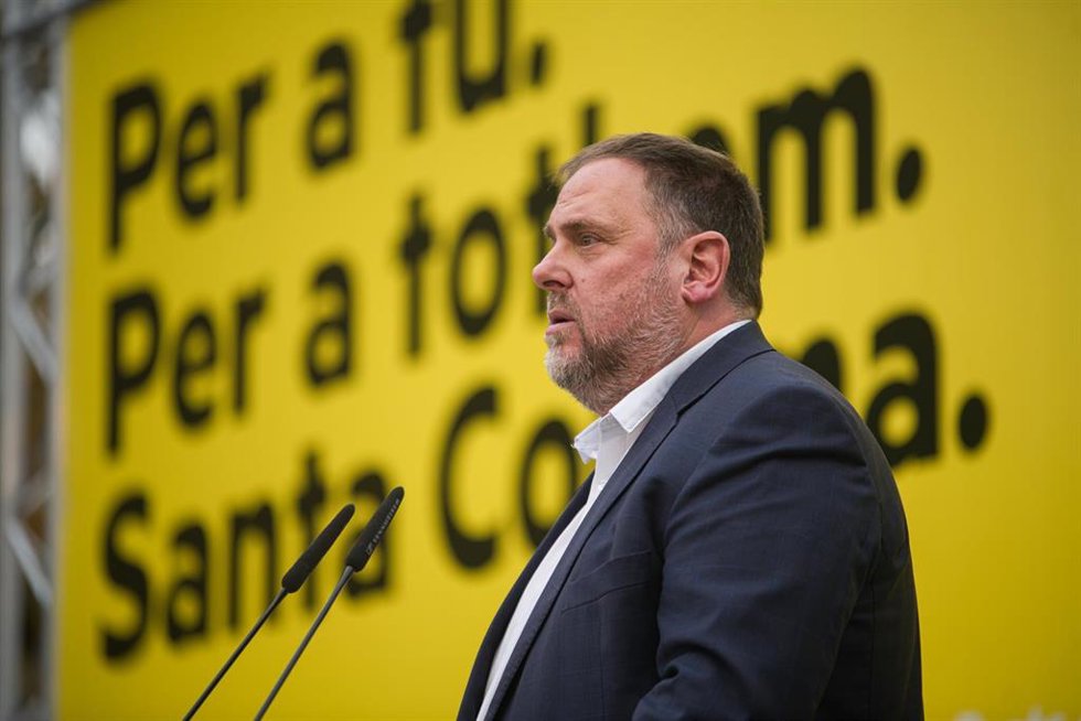 El presidente de Esquerra Republicana de Catalunya (ERC), Oriol Junqueras