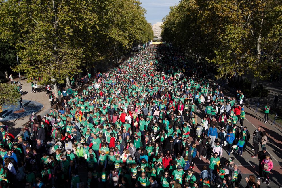 Un momento de la marcha en Valladolid.