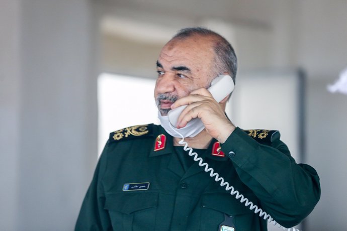 Archivo - El comandante de la Guardia Revolucionaria iraní, Hossein Salami
