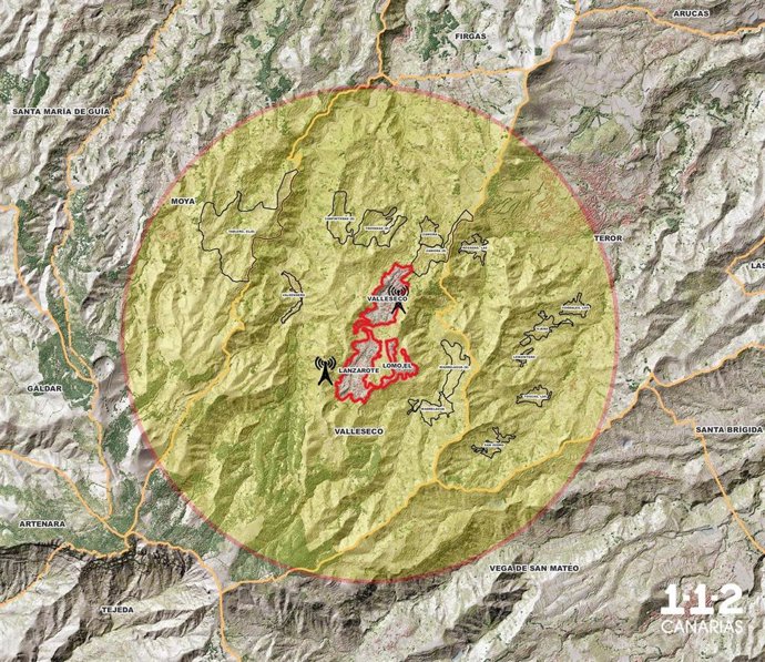 Escenario de la prueba en Valleseco (Gran Canaria)