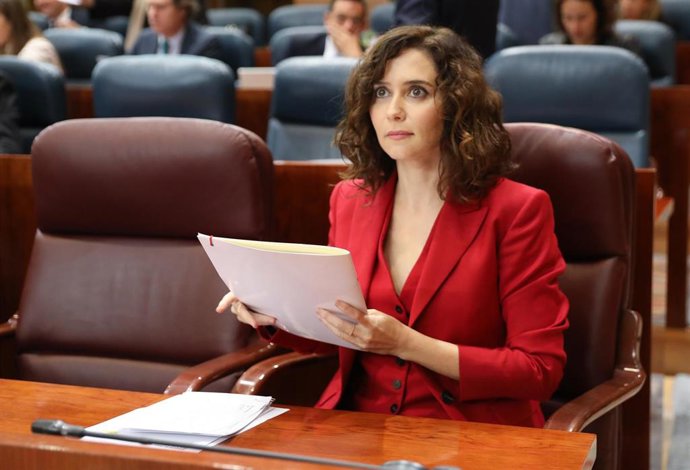 La presidenta de la Comunidad de Madrid, Isabel Díaz Ayuso. Archivo.