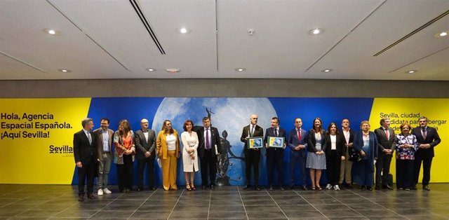 Presentación oficial de la candidatura de Sevilla a la Agencia Espacial Española.