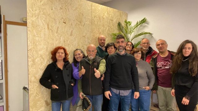 Foto del equipo de 'Somos Segovia', que ha obtenido el respaldo en las primarias de Podemos.