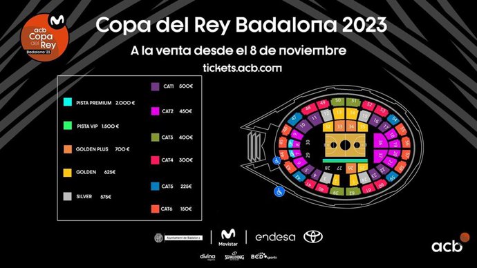 Los abonos para la Copa del Rey de 2023 en Badalona salen este martes a la venta.