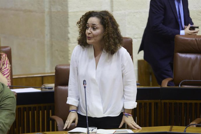 La portavoz parlamentaria de Por Andalucía, Inmaculada Nieto, en una imagen de archivo en su escaño.