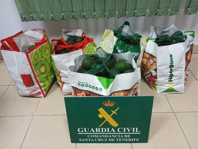 Aguacates recuperados por la Guardia Civil