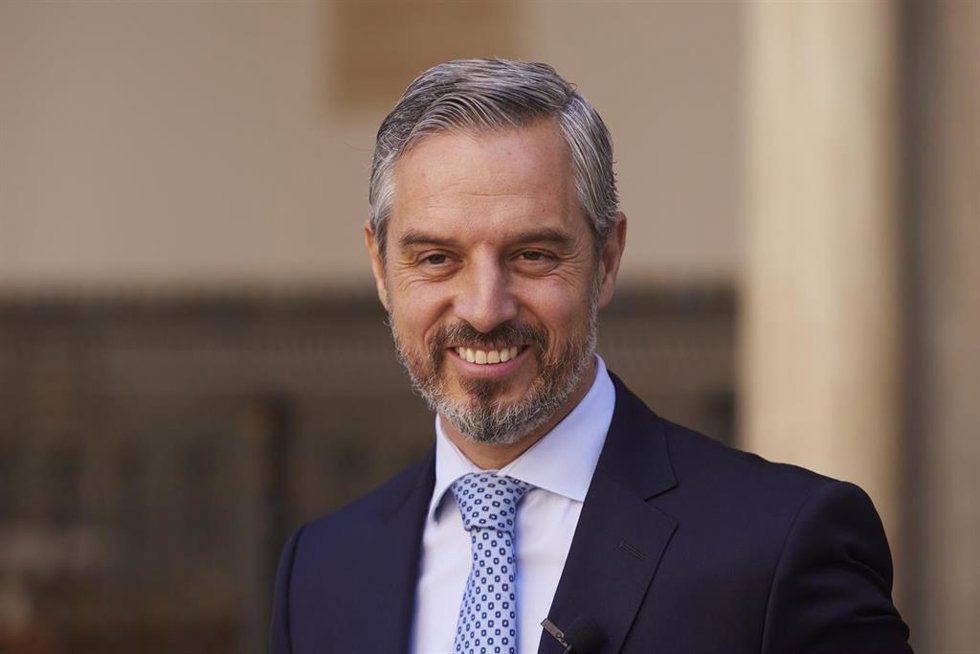 Archivo - El vicesecretarío de Economía del PP Nacional, Juan Bravo, valora las palabras de la ministra de Hacienda por las rebajas fiscales, a 29 de septiembre de 2022 en Sevilla (Andalucía, España).