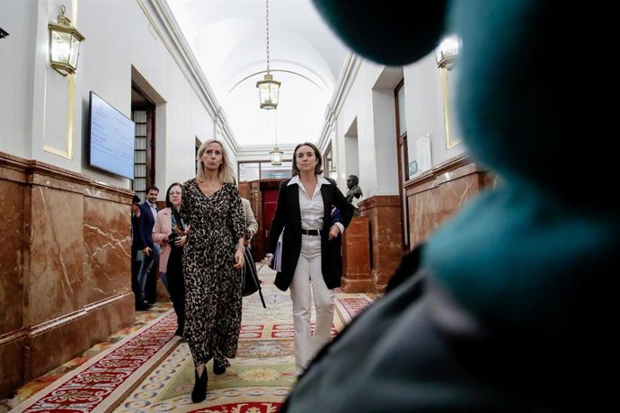 La portavoz parlamentaria del PP, Cuca Gamarra, a su salida de una sesión plenaria en el Congreso de los Diputados, a 3 de noviembre de 2022, en Madrid (España). El Pleno del C, ongreso vota la convalidación del decreto ley que implanta medidas para aba