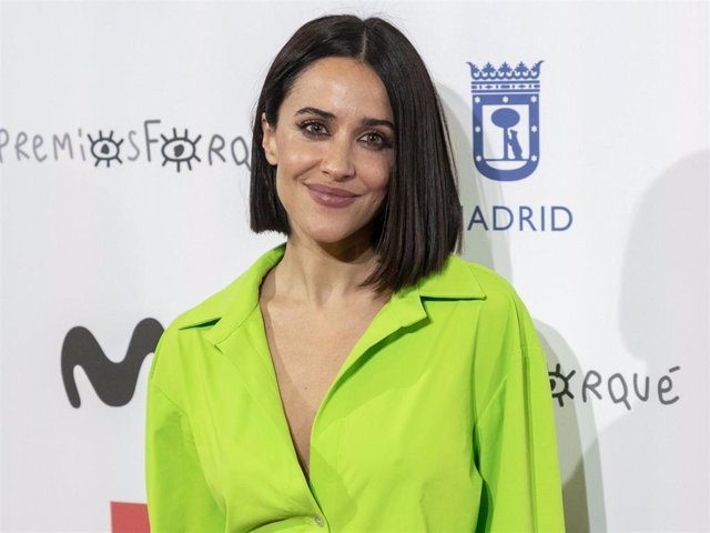 La actriz Macarena García posa en el photocall previo a la lectura de los finalistas de la 28 edición de los Premios José María Forqué