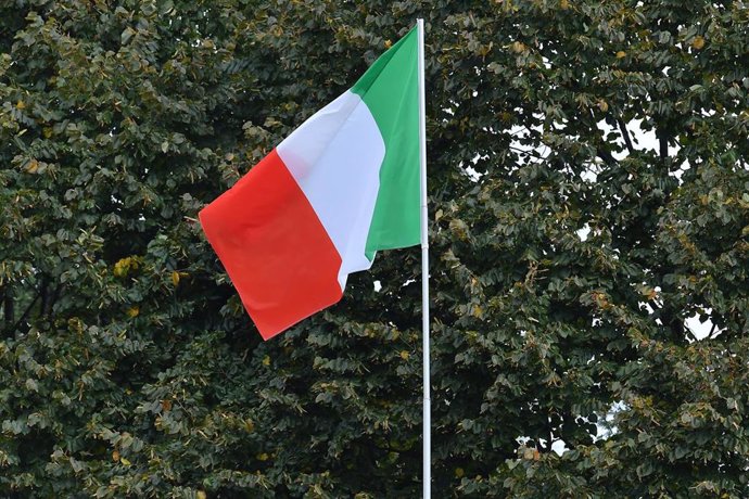 Archivo - Imagen de archivo de una bandera de Italia.