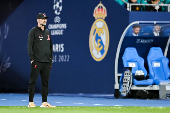 Archivo - Liverpool's manager Jurgen Klopp during the UEFA Champions League, Final football match between Liverpool FC and Real Madrid CF on May 28, 2022 at Stade de France in Saint-Denis near Paris, France - Photo Ashley Crowden / Colorsport / DPPI