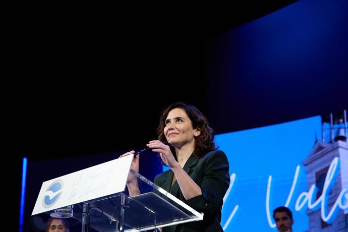 La presidenta de la Comunidad de Madrid y del PP de Madrid, Isabel Díaz Ayuso