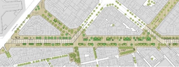 Calles que forman parte del proyecto