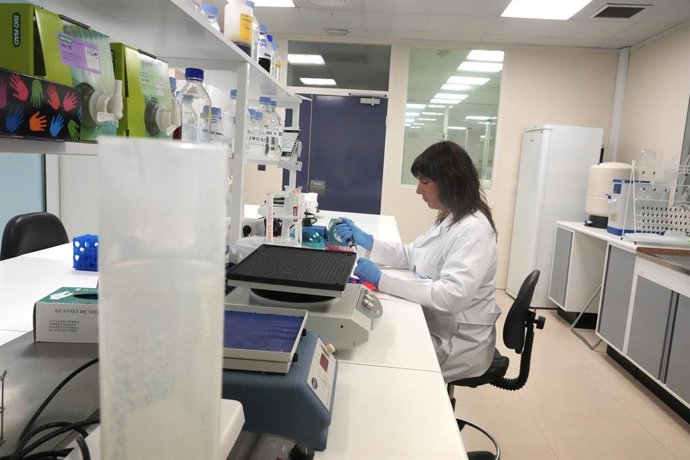 Archivo - Una científica en el laboratorio del Parque Tecnológico de Zamudio de Bilbao, a 23 de mayo de 2022, en Zamudio, Vizcaya, País Vasco (España). La empresa biofarmaceútica vasca Oncomatryx ha conseguido la autorización de la Agencia Americana del