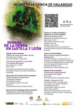 Programa del Museo de la Ciencia.
