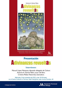 La Diputación retoma la colección de poesía infantil 'Caracol' con la edición del título 'Adivinanzas revueltas'