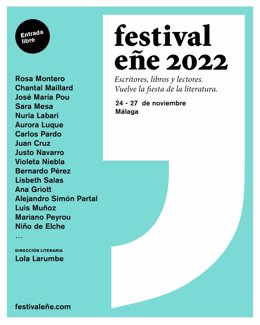 Cartel del Festival Eñe 2022 de Málaga.