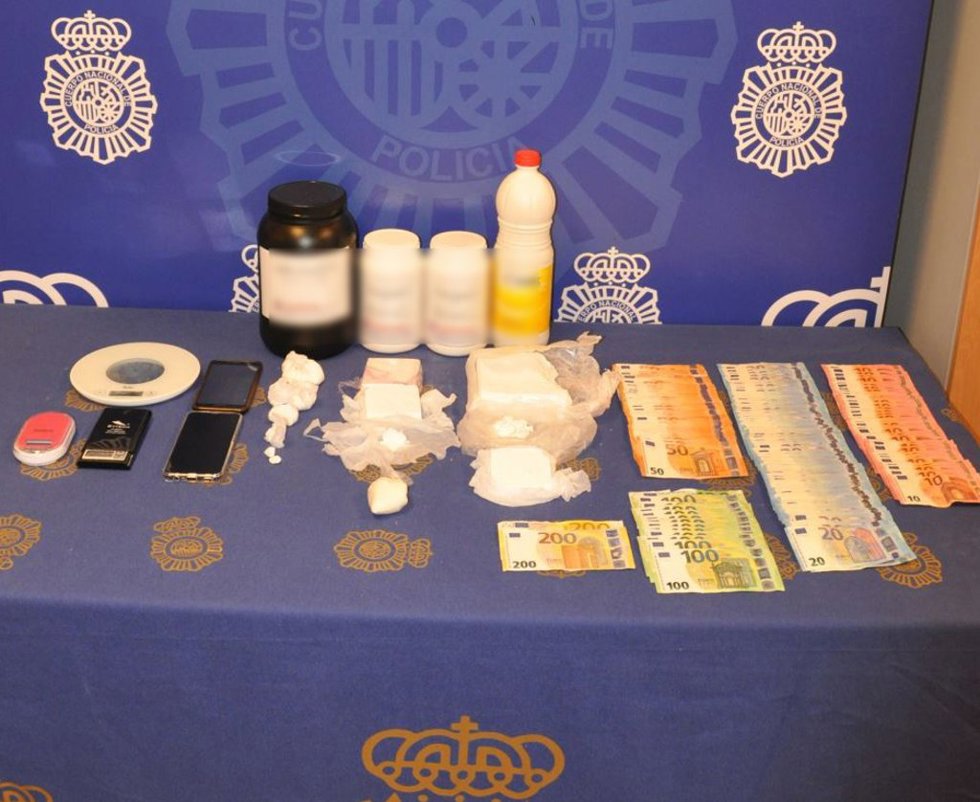 Detenido un hombre en Fuenlabrada con 1,1 kilos cocaína en su casa