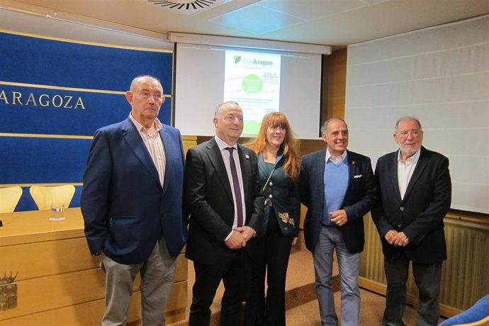Presentación de la I Feria EcoAragón, que se celebra del 11 al 13 de noviembre, en Lécera (Zaragoza), en la Comarca Campo de Belchite.