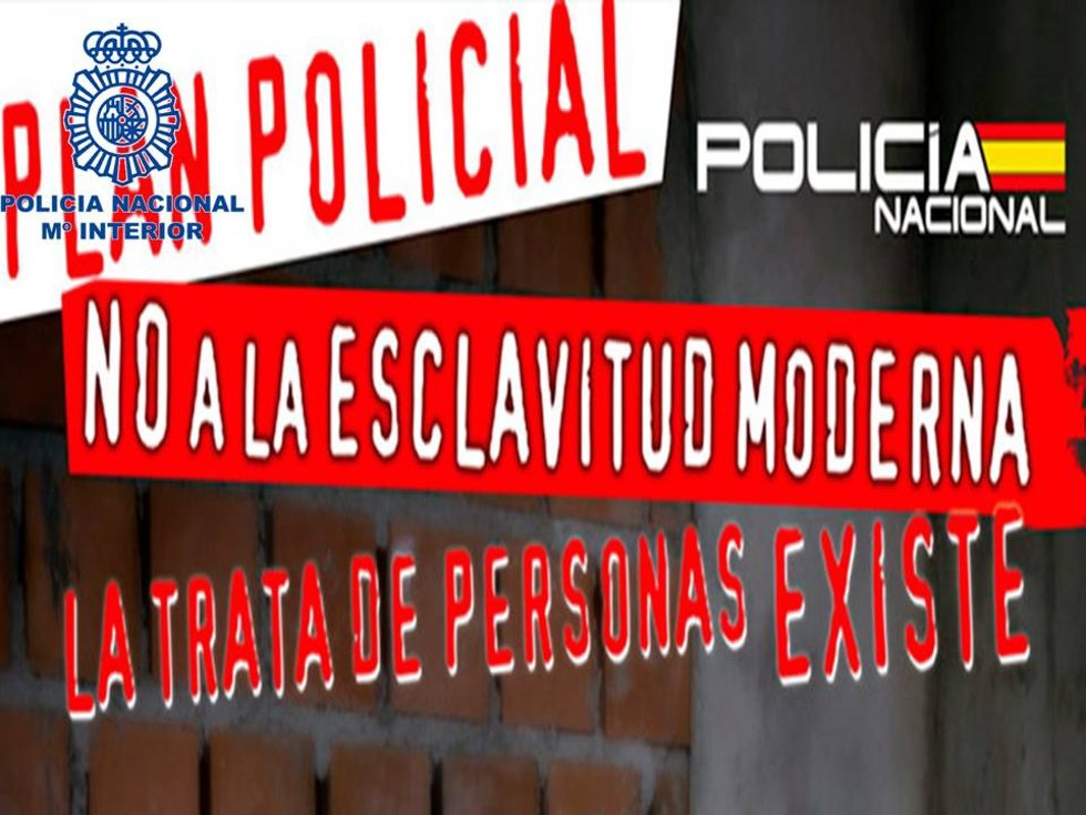 Cartel de la Policía Nacional de la campaña 'Sin clientes no hay trata'