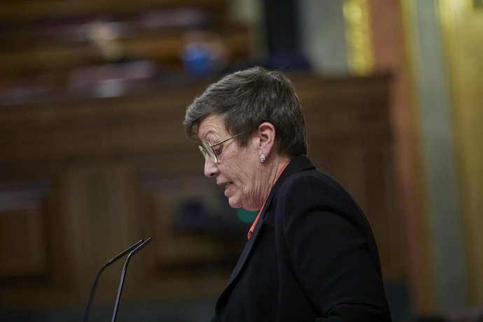 Archivo - La diputada en el Congreso por Unidas Podemos Baleares Antonia Jover. 
