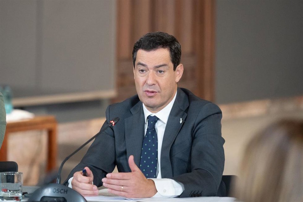 El presidente de la Junta de Andalucía Juanma Moreno