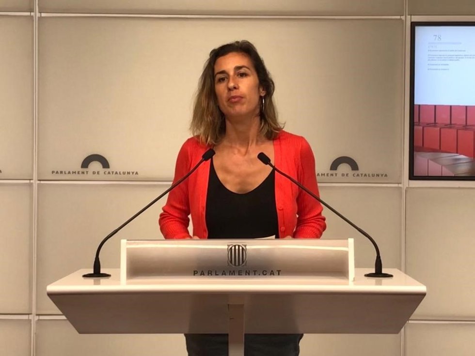 La diputada de la CUP en el Parlament Laia Estrada