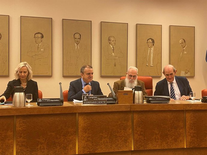 El presidente del CSD, José Manuel Franco, en la Comisión de Cultura y Deporte del Congreso de los Diputados.