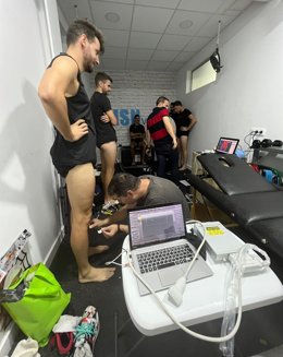 Un momento del trabajo de investigación