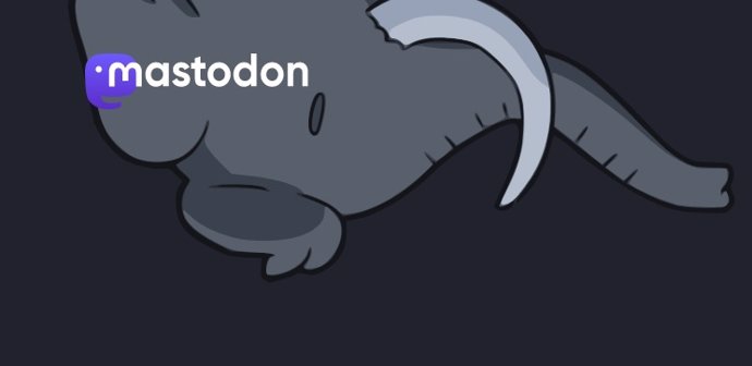 Logo de la red social descentralizada Mastodon
