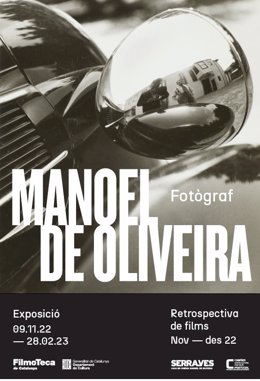 Cartel de la exposición 'Manoel de Oliveira, fotgraf' de la Filmoteca de Catalunya