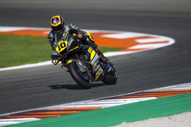 El piloto italiano Luca Marini (Ducati) en el test de MotoGP del Circuit Ricardo Tormo de Cheste (Valencia)
