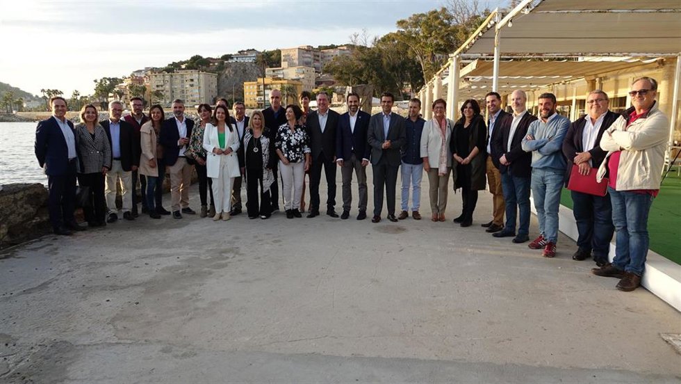 El secretario general del PSOE-A, Juan Espadas, en Málaga con alcaldes y candidatos socialistas a los municipios de más de 50.000 habitantes