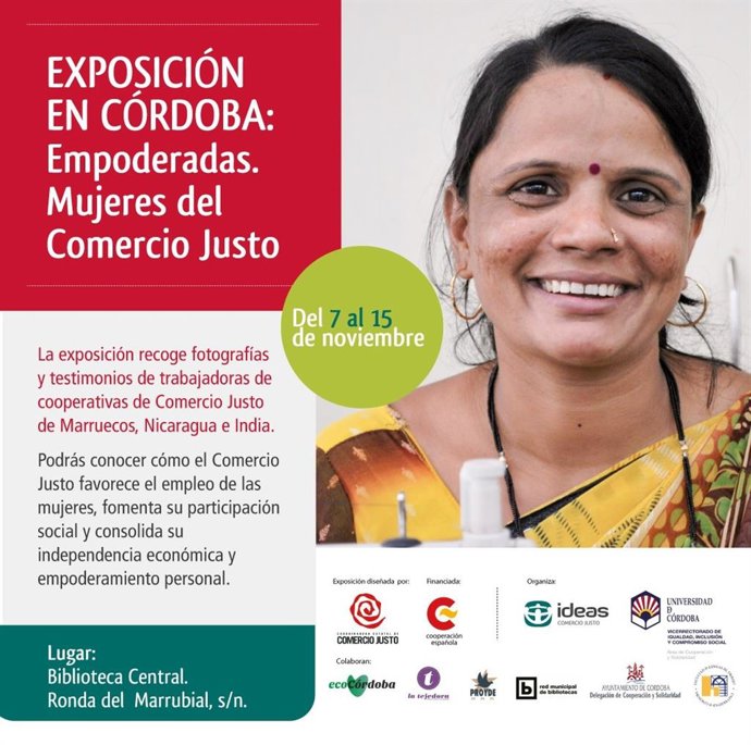 Cartel de la exposición 'Empoderadas. Mujeres del Comercio Justo'.
