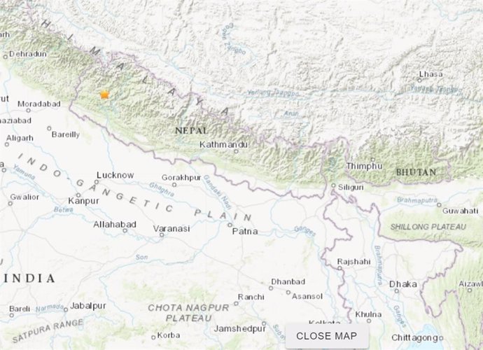 Terremoto de magnitud 6,6 en el oeste de Nepal