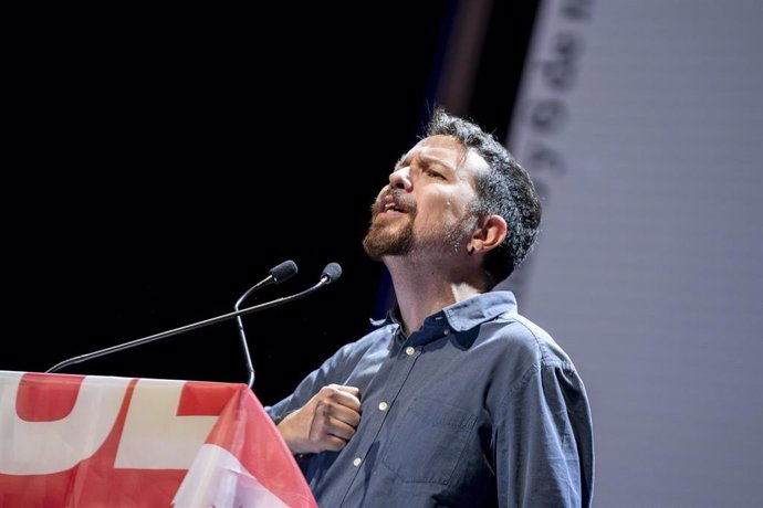 El exlíder de Podemos, Pablo Iglesias, en el acto de la 'Uni de otoño' en el Teatro Coliseum, a 6 de noviembre de 2022, en Madrid (España). 