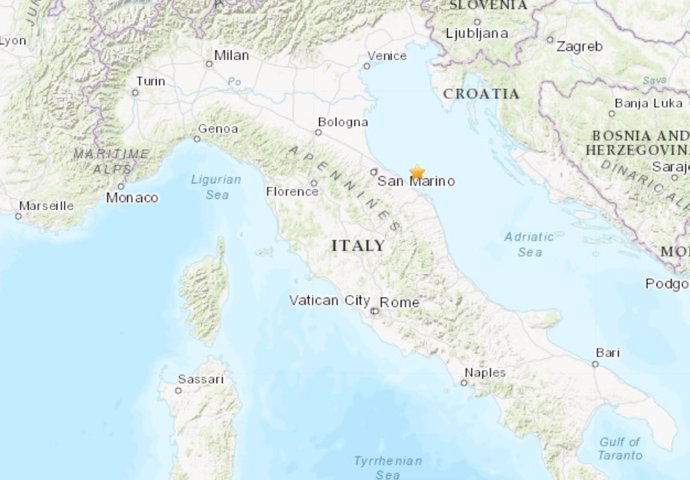 Terremoto de magnitud 5,7 en la escala de Richter en Italia