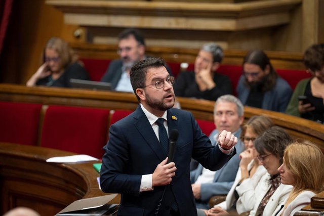 El president de la Generalitat, Pere Aragonès