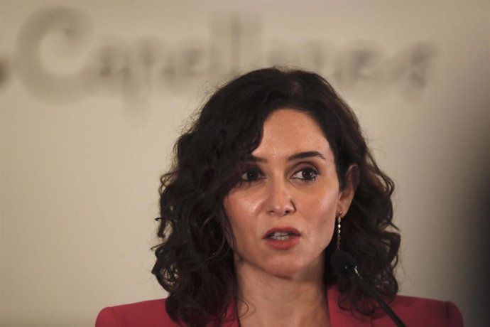 La presidenta de la Comunidad, Isabel Díaz Ayuso.