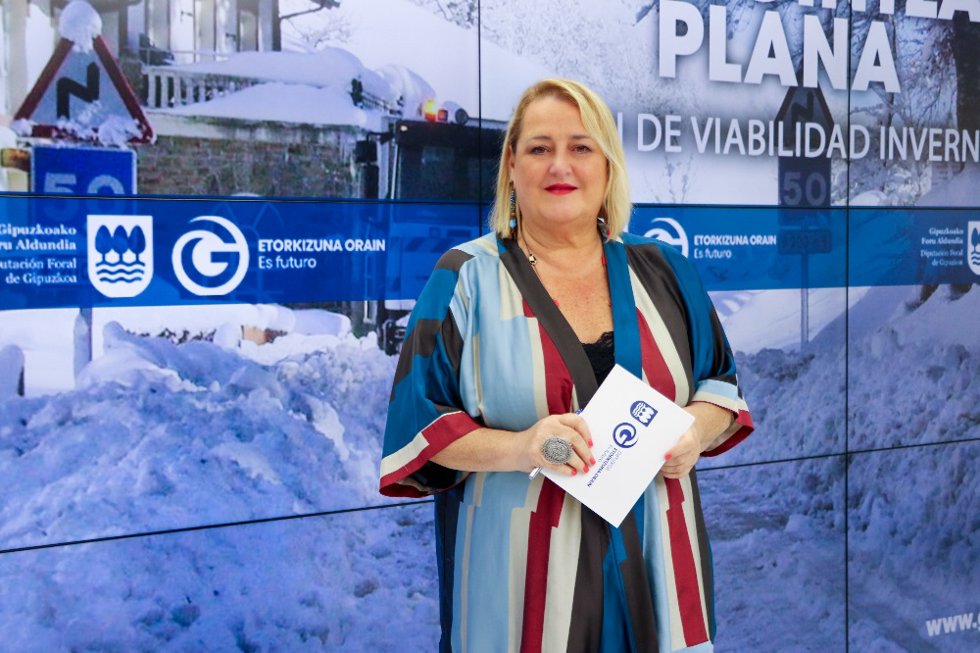 La diputada de Infraestructuras Viarias de Gipuzkoa, Aintzane Oiarbide