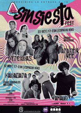 Cartel de la celebración del 'Sinsiesta Fest'.
