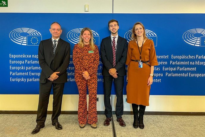 Inmaculada Jiménez, en su visita al Parlamento Europeo