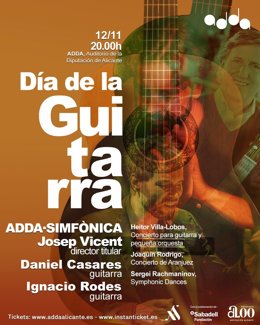 EL ADDA CELEBRA EL DÍA DE LA GUITARRA CON UN CONCIERTO DEDICADO AL MAESTRO RODRIGO, VILLA-LOBOS Y RACHMANINOV