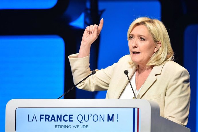 Archivo - La líder ultraderechista francesa de Agrupación Nacional, Marine le Pen