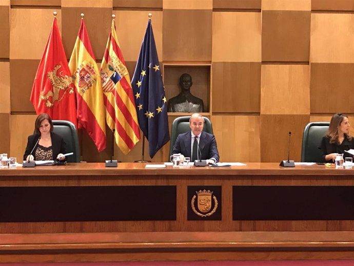 Pleno del Ayuntamiento de Zaragoza en la última sesión del Debate del estado de la ciudad