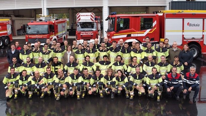 Nueva promoción de bomberos forales de Bizkaia