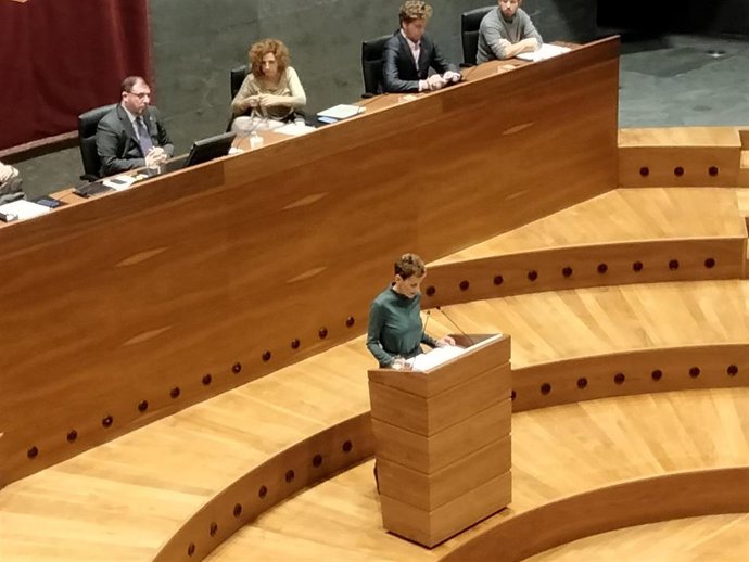 La presidenta María Chivite en el Debate sobre el Estado de la Comunidad.