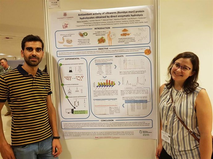 El investigador de la Universidad de Sevilla Manuel Félix y María Cermeño, investigadora de la Universidad de Limerick y coautora del estudio.